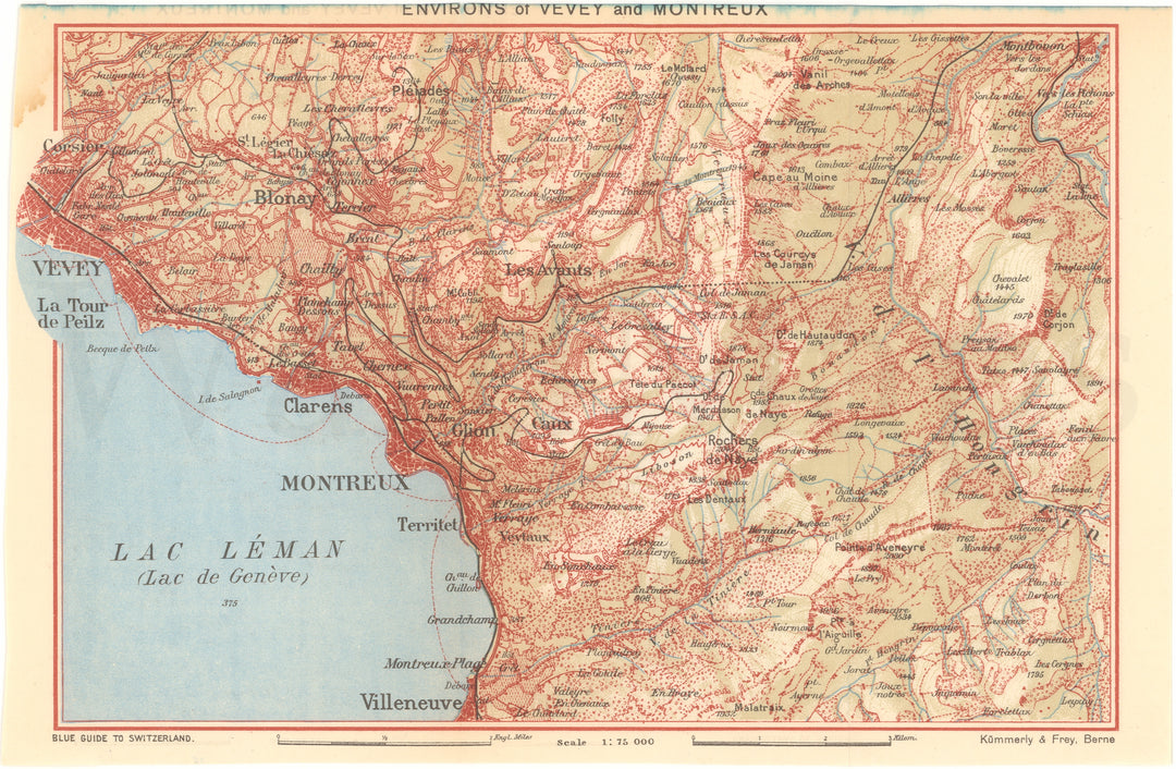 Vevey - Montreux Region, Switzerland 1948
