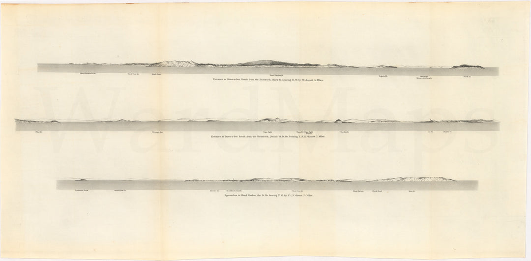 Moosabec Reach and Head Harbor, Jonesport Maine 1879