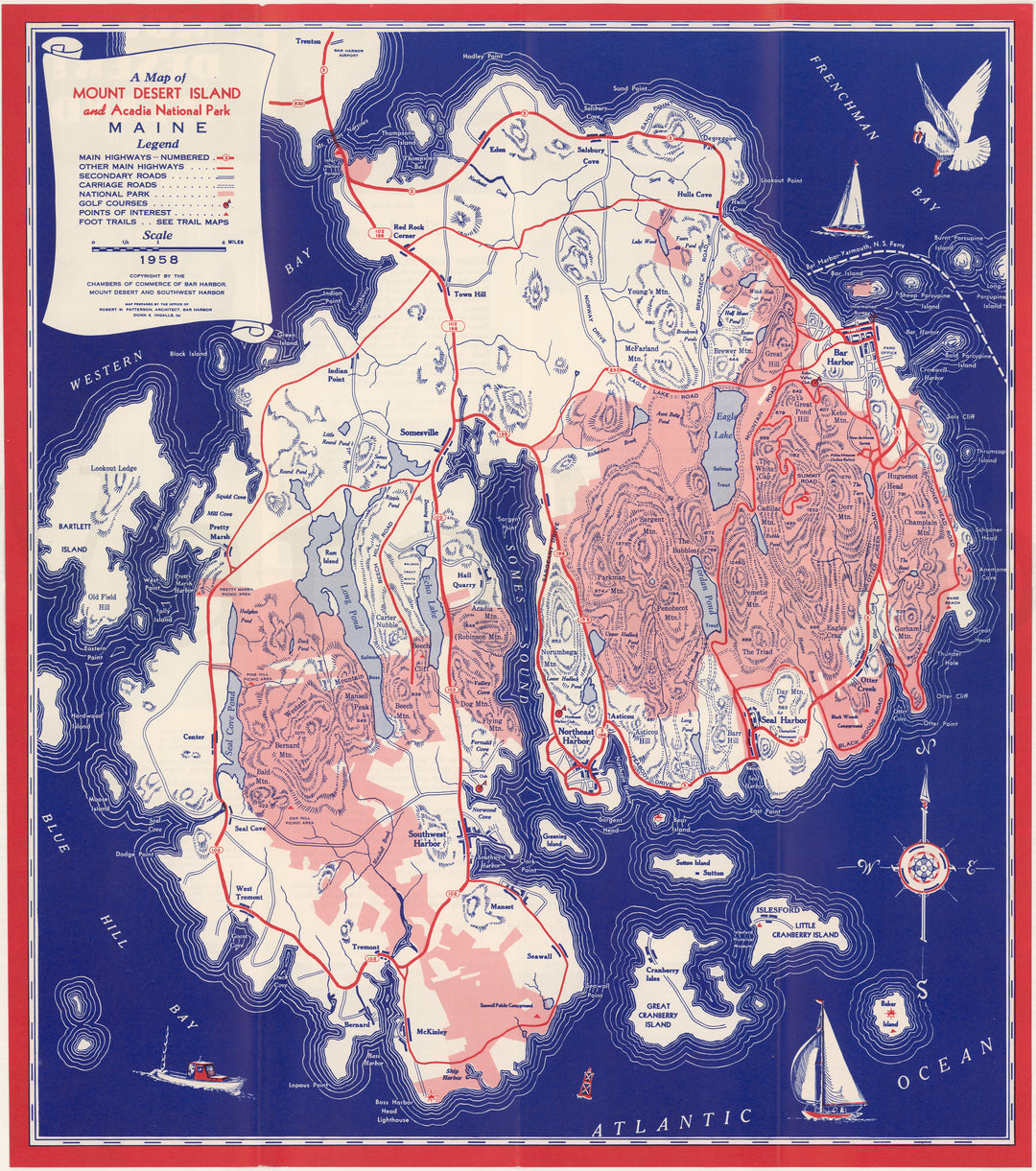 Mount Desert Island and Acadia National Park, Maine 1958