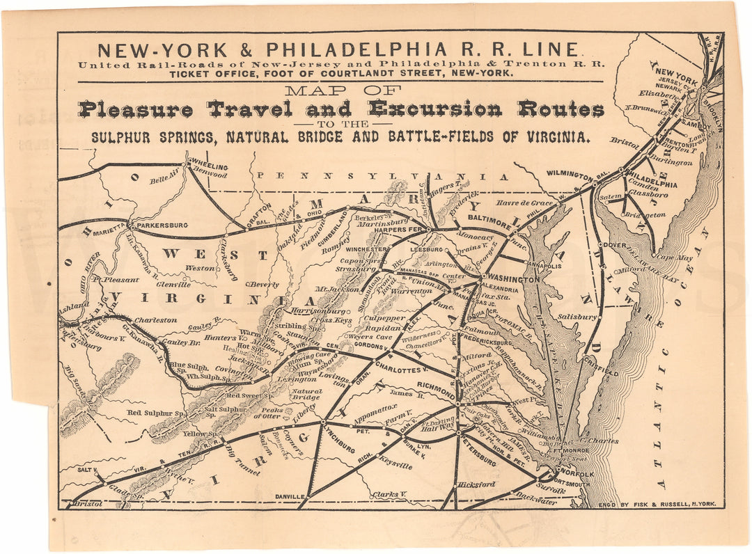 New York & Philadelphia Railroad 1868