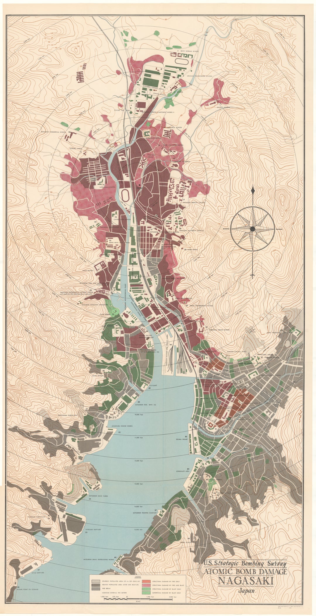 Nagasaki, Japan 1946: Atomic Bomb Damage