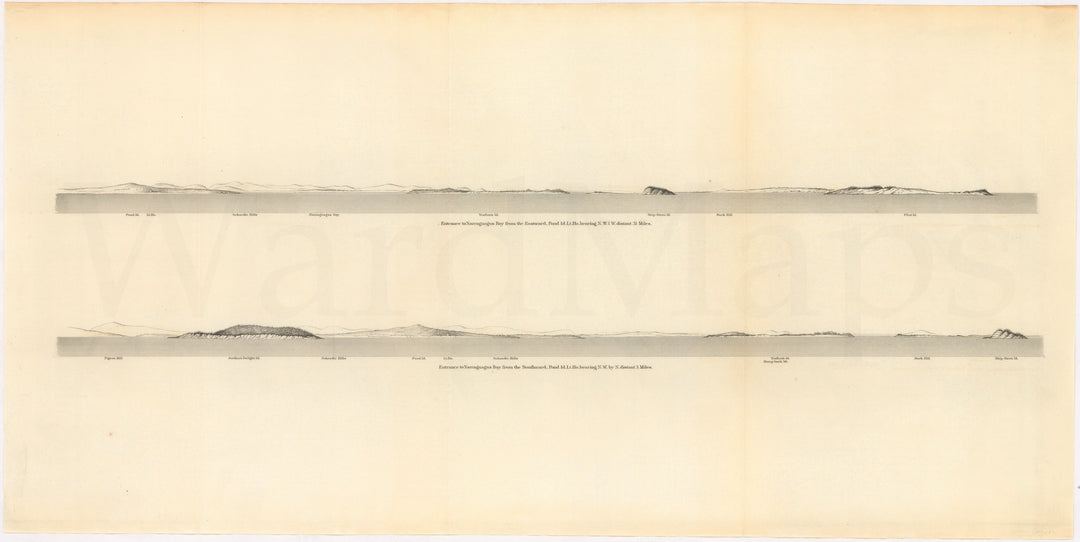 Entrances to Narraguagus Bay, Maine 1879