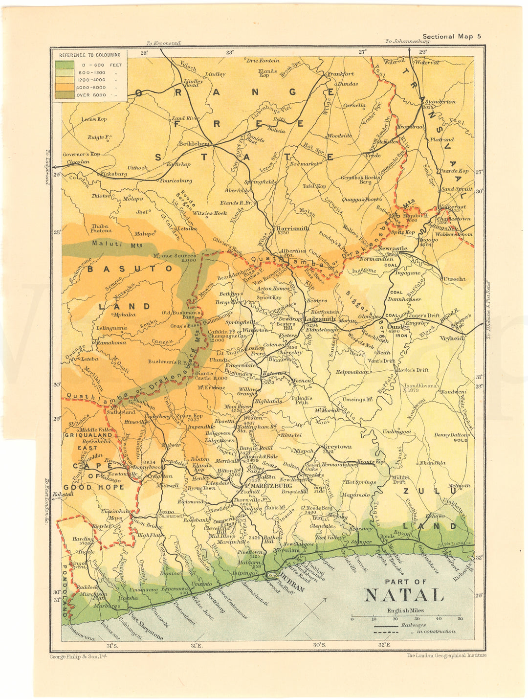 South Africa 1920: Part of Natal