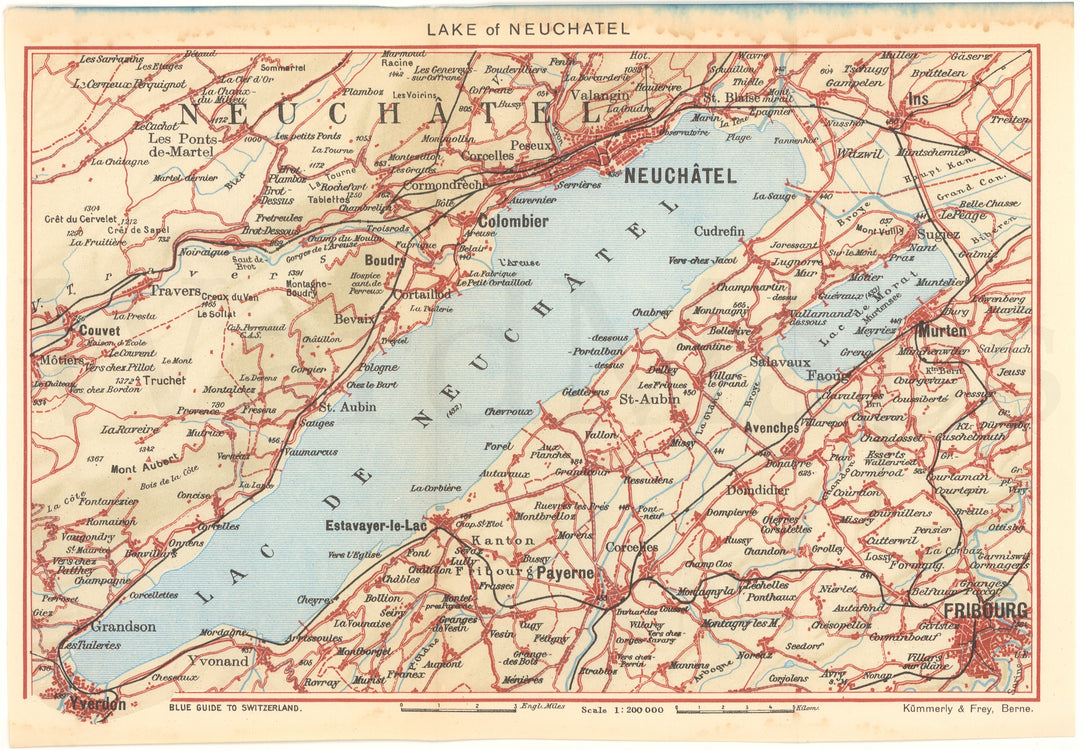 Lake Neuchatel Region, Switzerland 1948