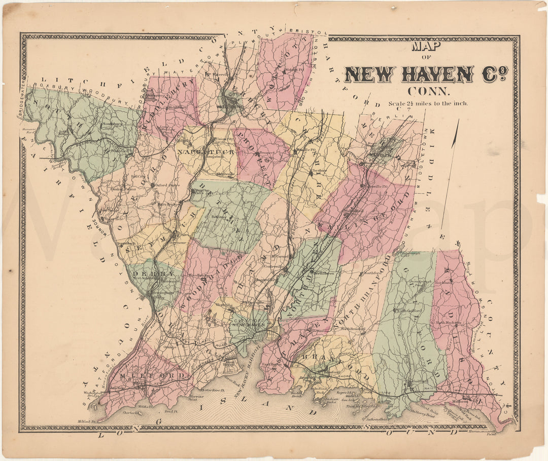 New Haven County, Connecticut 1868