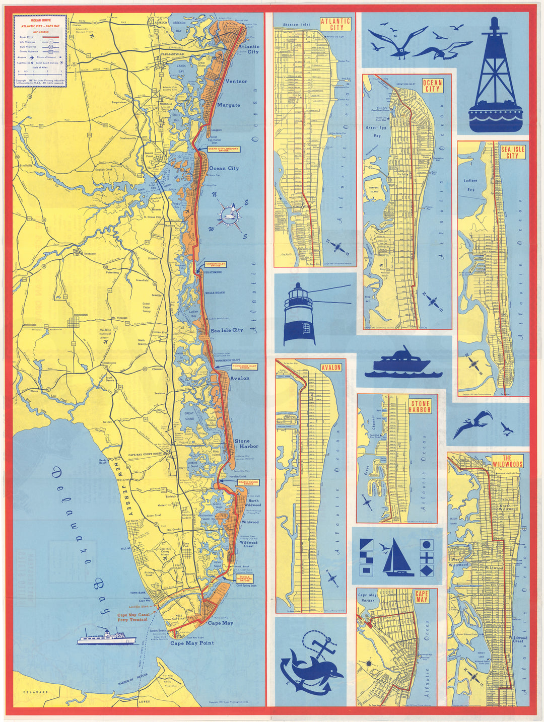 New Jersey Coast: Atlantic City to Cape May 1967 (Jersey Shore)