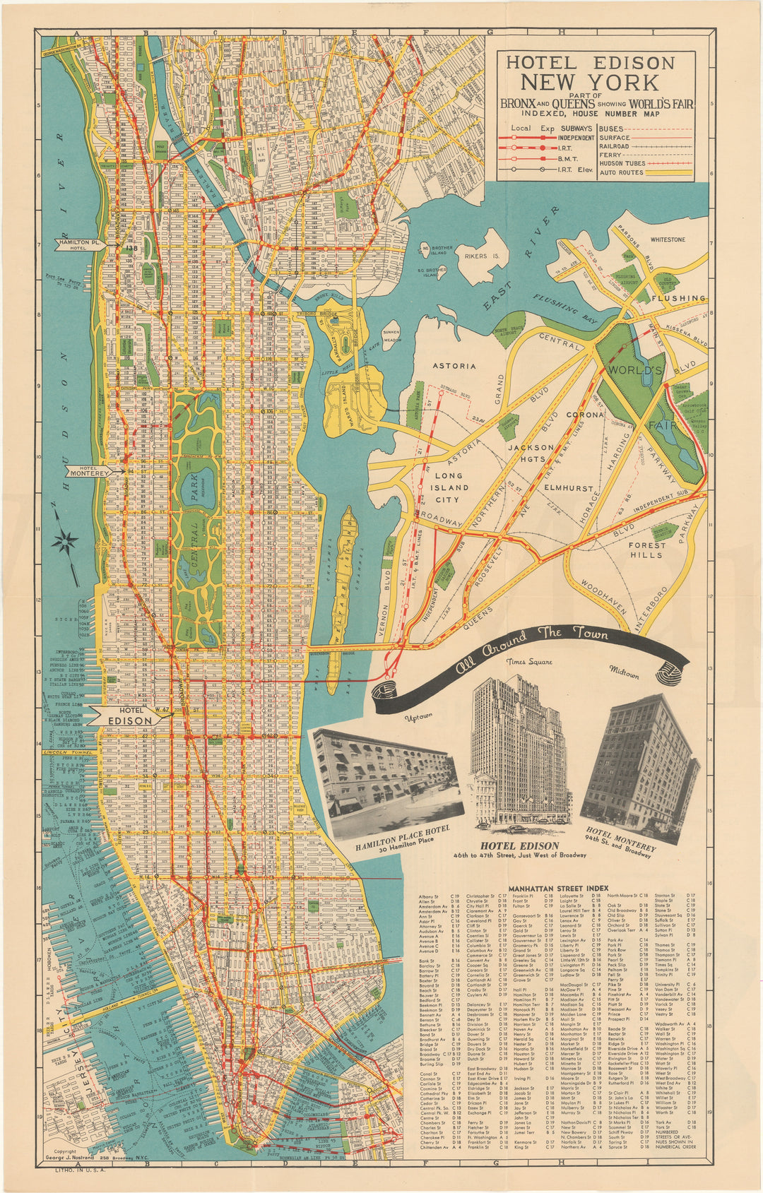 New York, NY 1939 (Hotel Edison)