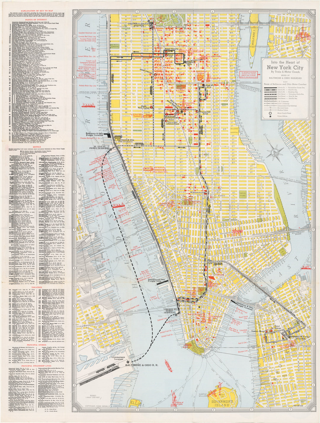 New York, NY 1938 (B&O Railroad)