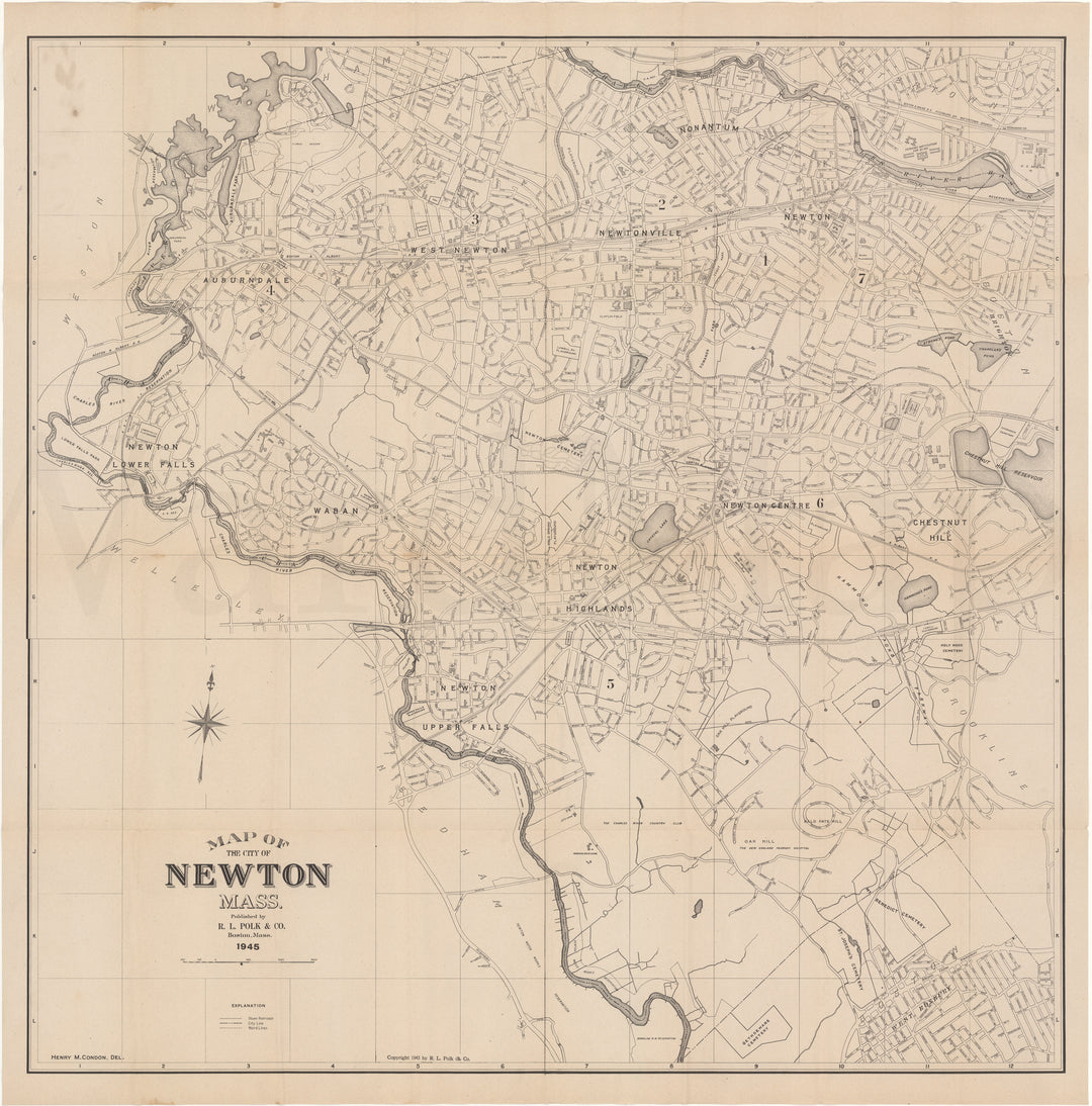 Newton, Massachusetts 1945 (R.K. Polk & Co.)