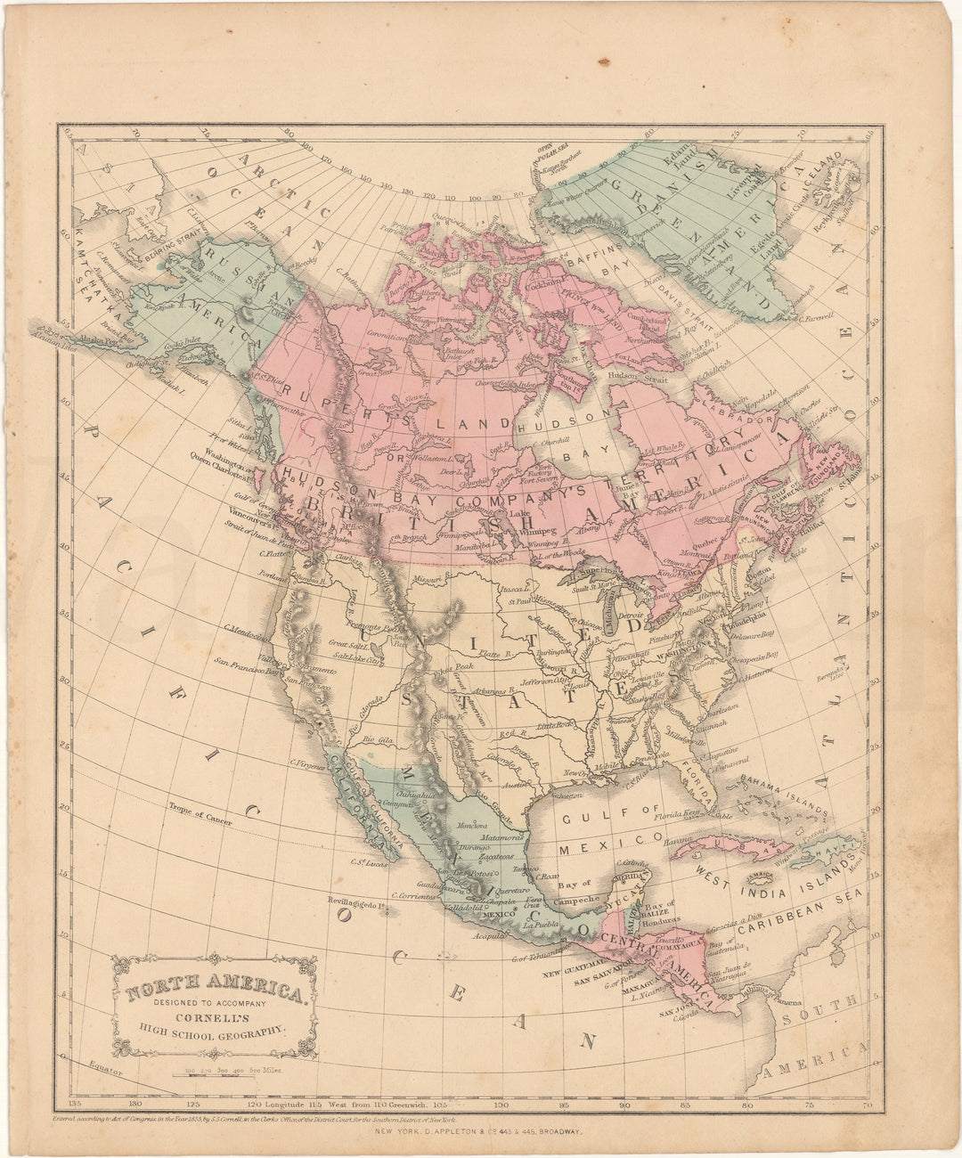 North America 1866 (Cornell's)