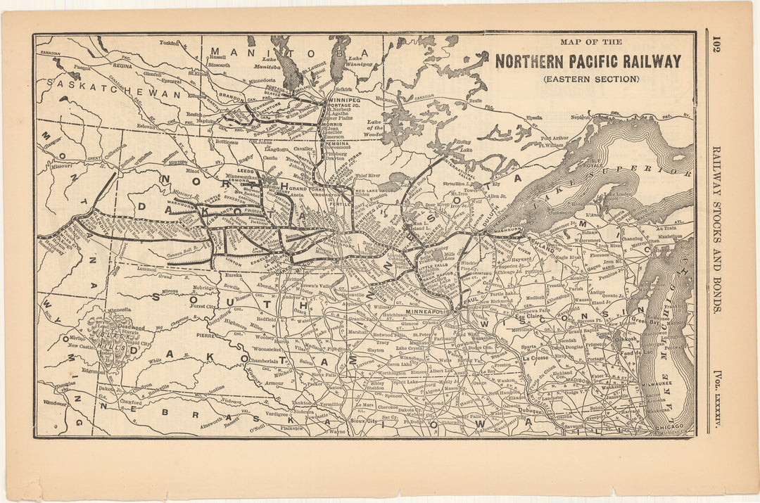 Northern Pacific Railway 1916 (Eastern Section)