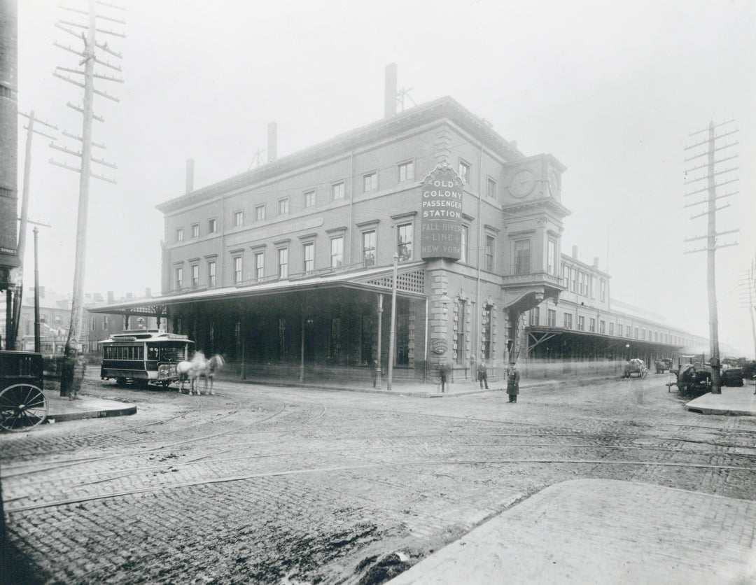 Old Colony Railroad Kneeland Street Terminal, Boston, Massachusetts 1890
