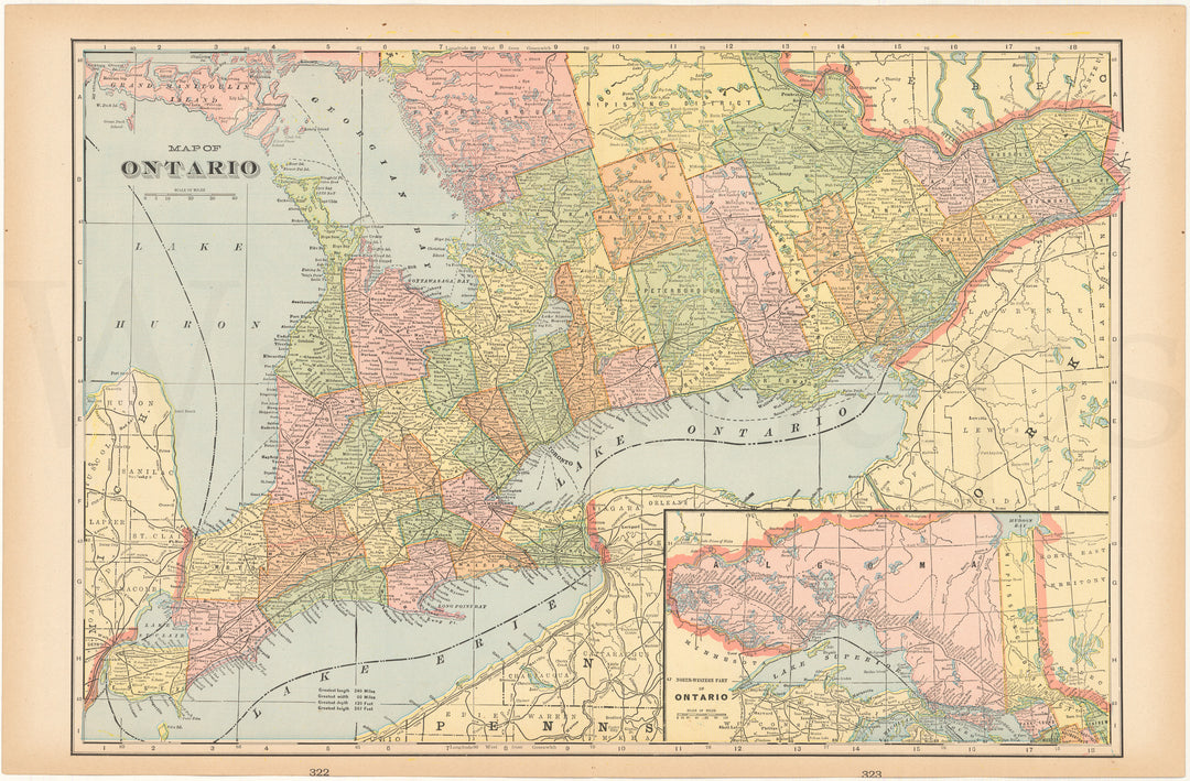 Ontario, Canada 1903: Southern Part