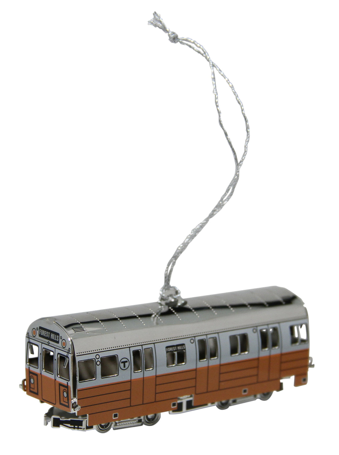 MBTA Orange Line Subway Car Ornament