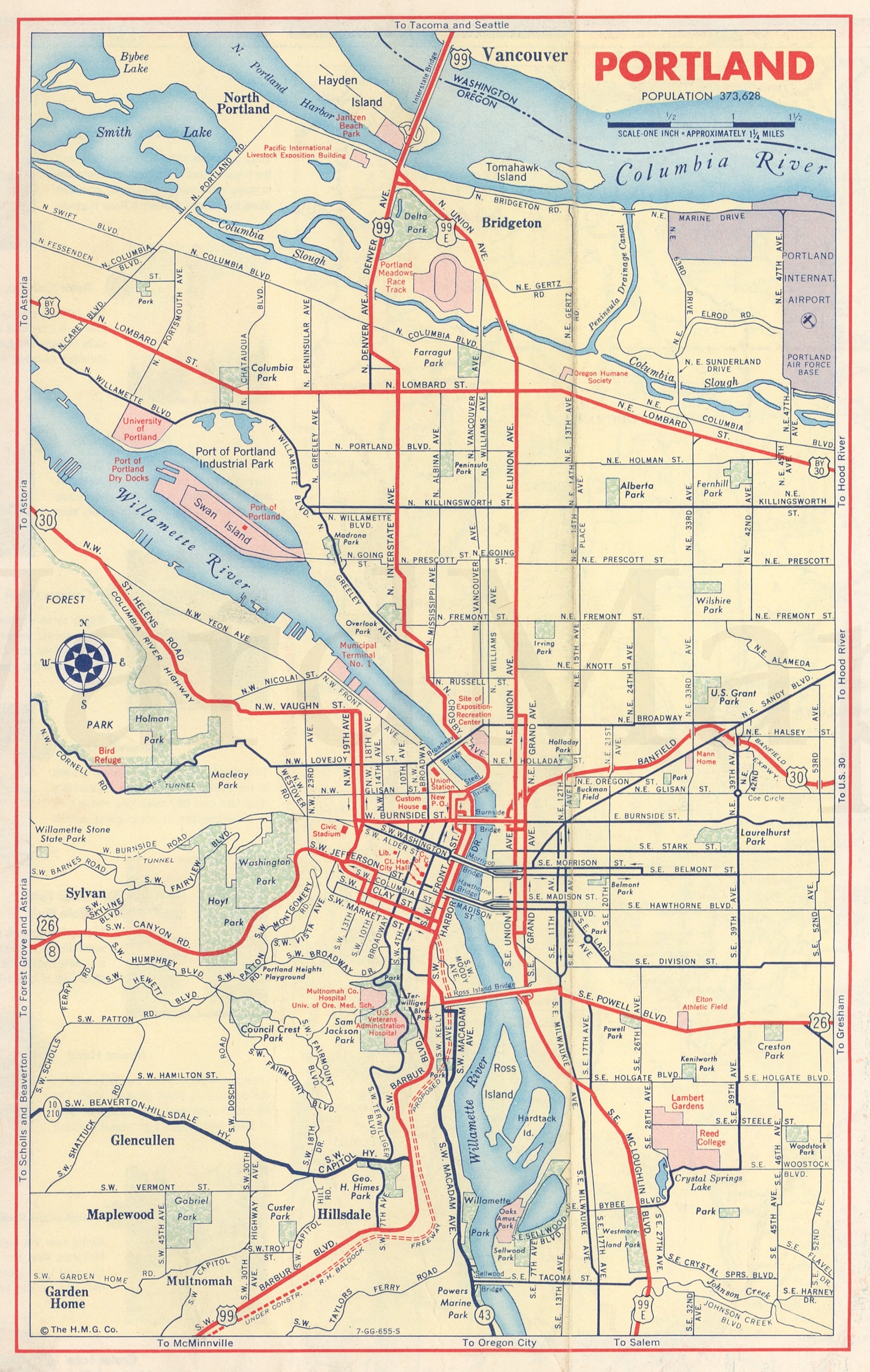 Portland, Oregon 1959 – WardMaps LLC
