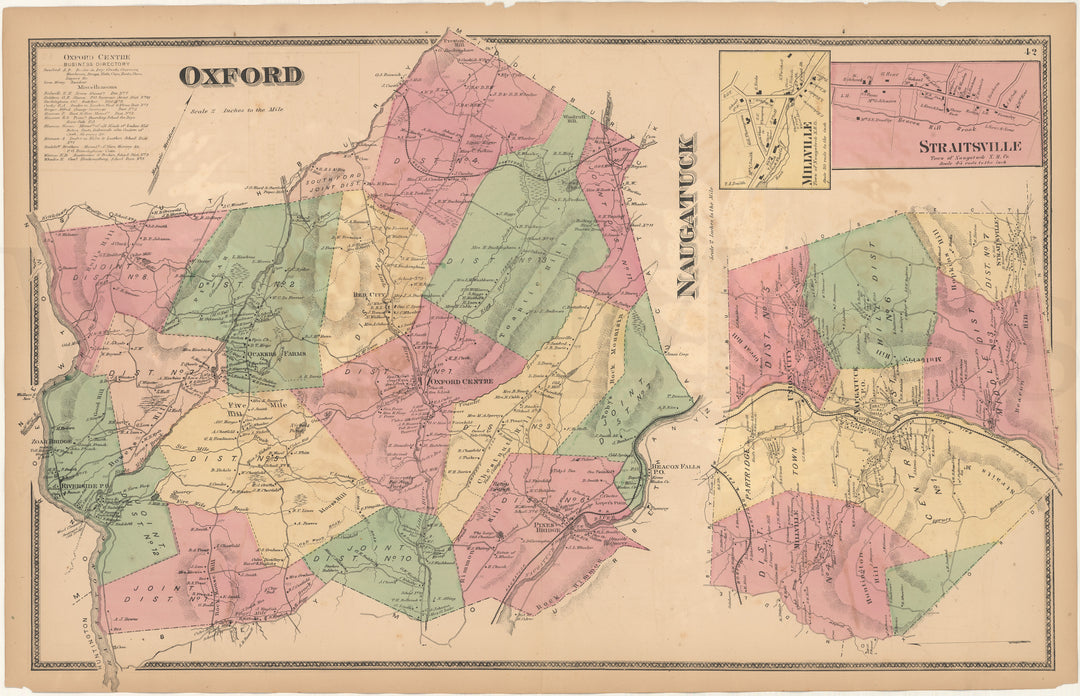 Naugatuck and Oxford, Connecticut 1868