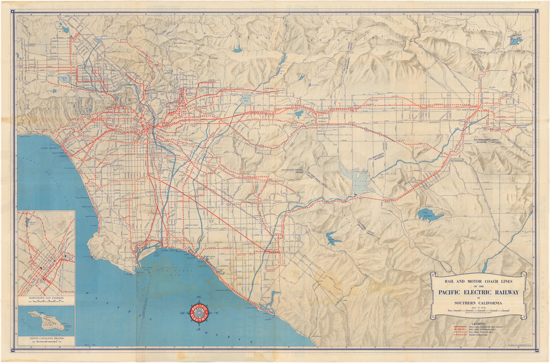 Pacific Electric Railway in Southern California 1946: Rail and Motor Coach Lines