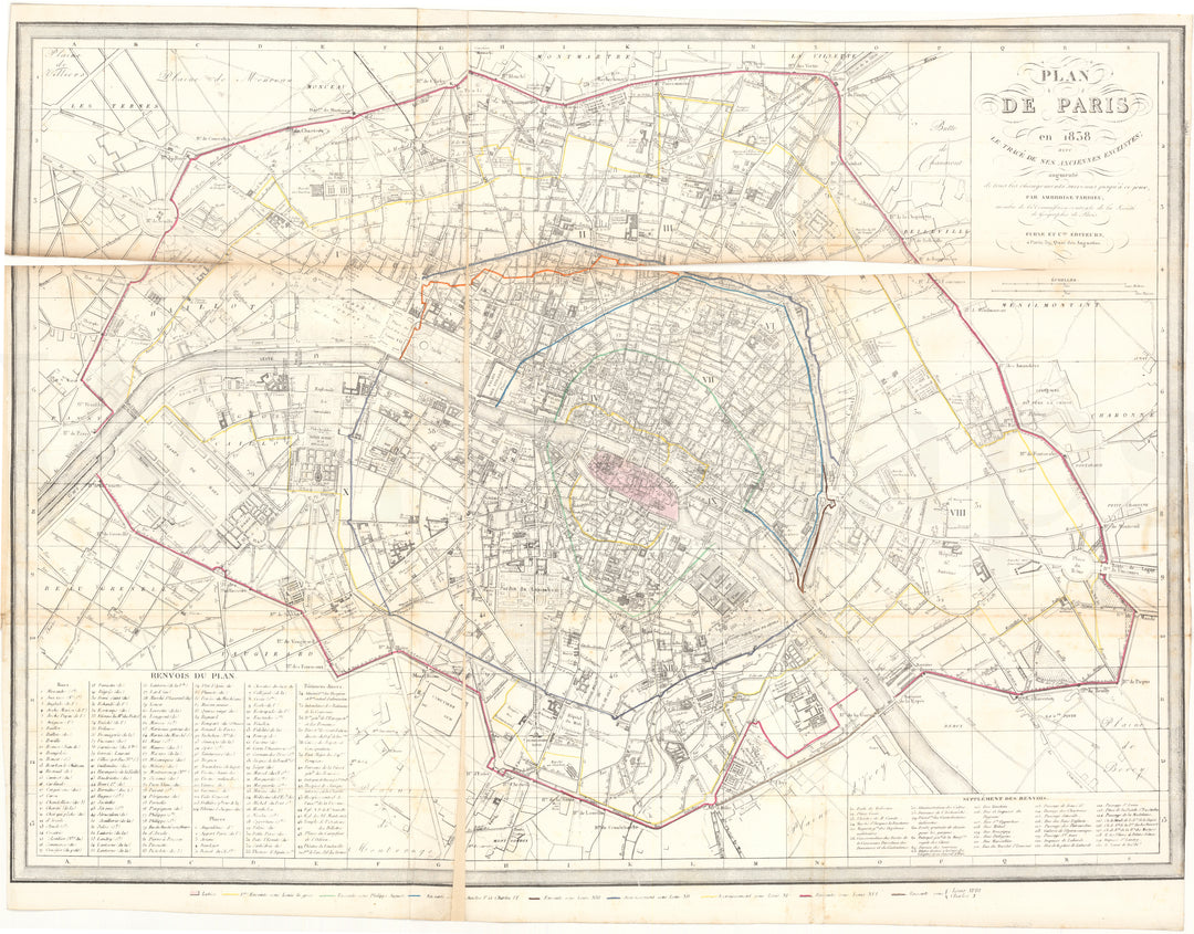 Paris, France in 1838 (Published 1858)
