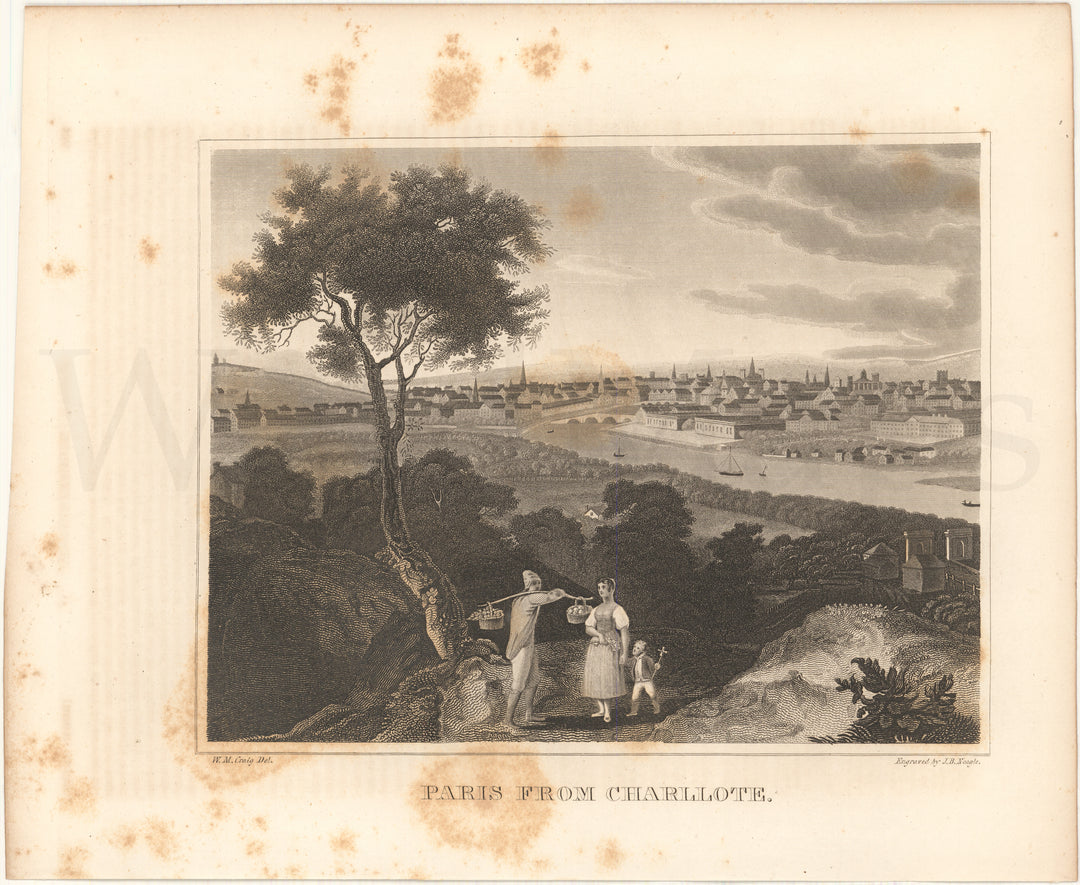 Paris, France 1834: View from Charllote