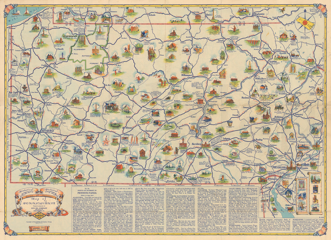 Pennsylvania Historical & Pictorial circa 1940s