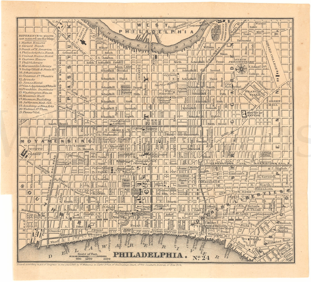 Philadelphia, Pennsylvania 1850