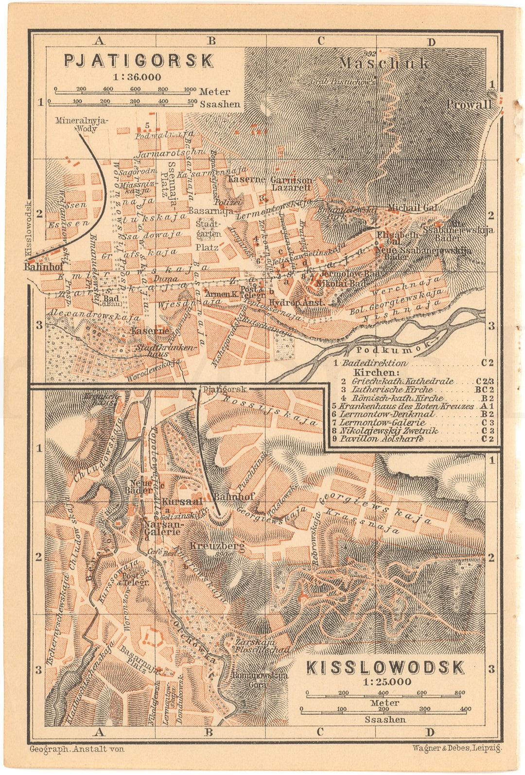 Pyatigorsk and Kislovodsk, Russia 1912