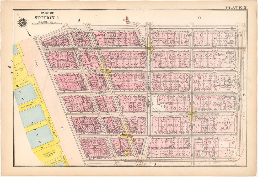 Manhattan, New York 1916 Plate 005 (from Vol. 1)