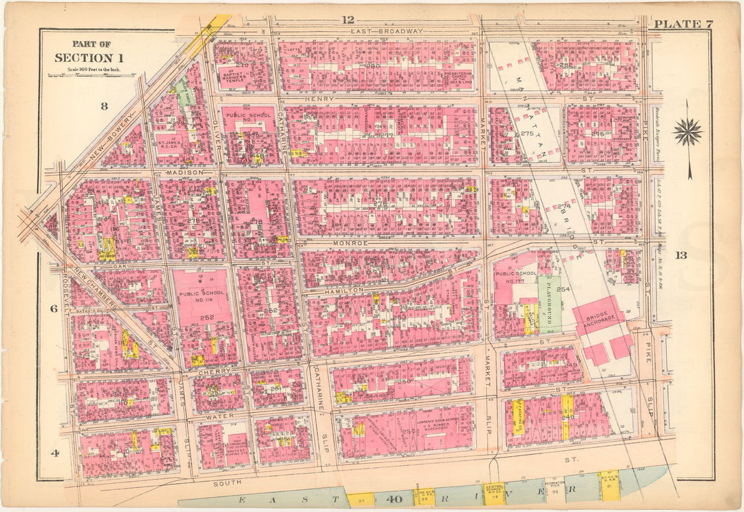 Manhattan, New York 1916 Plate 007 (from Vol. 1)