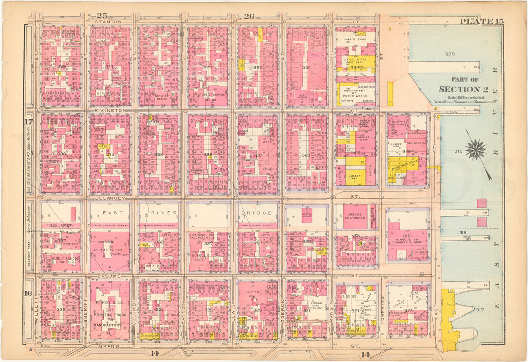 Manhattan, New York 1916 Plate 015 (from Vol. 1)