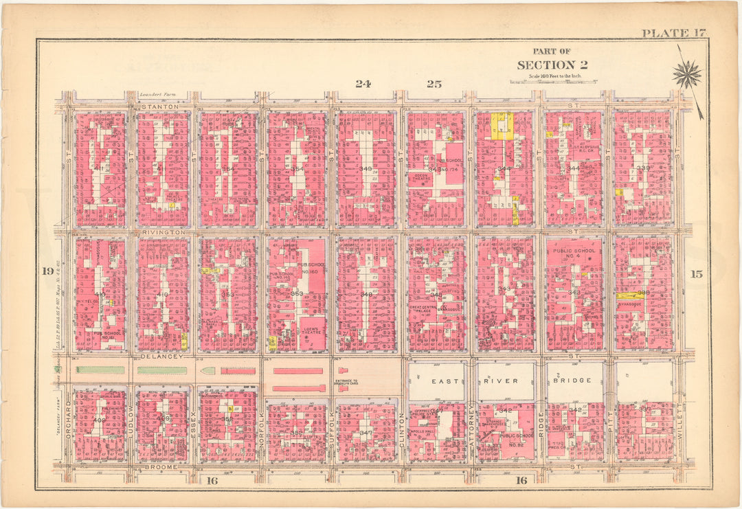 Manhattan, New York 1916 Plate 017 (from Vol. 1)
