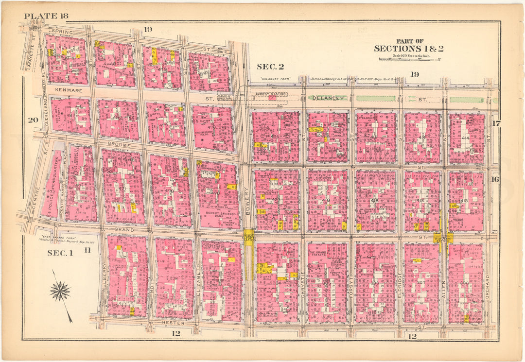 Manhattan, New York 1916 Plate 018 (from Vol. 1)