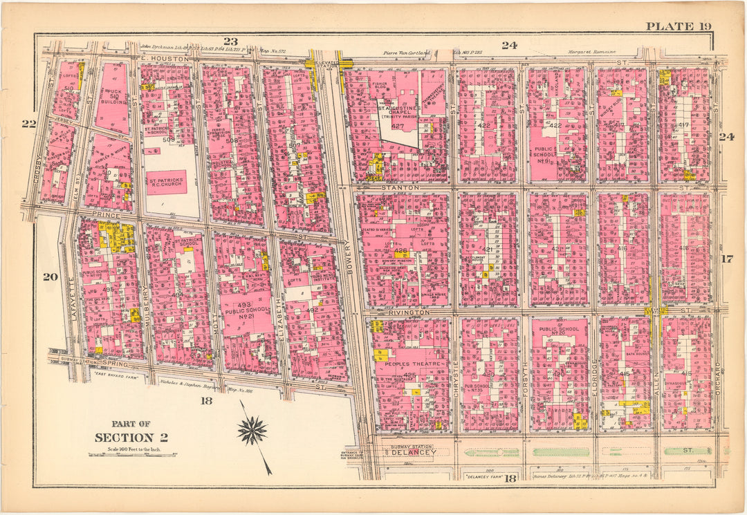 Manhattan, New York 1916 Plate 019 (from Vol. 1)