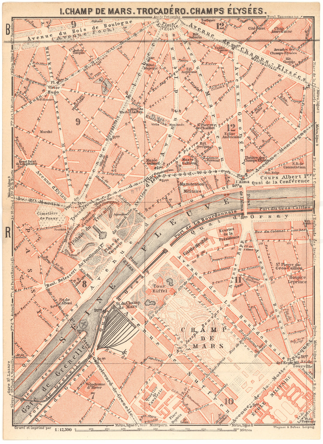 Paris, France 1937: Champs de Mars, Trocadero, and Tour Eiffel