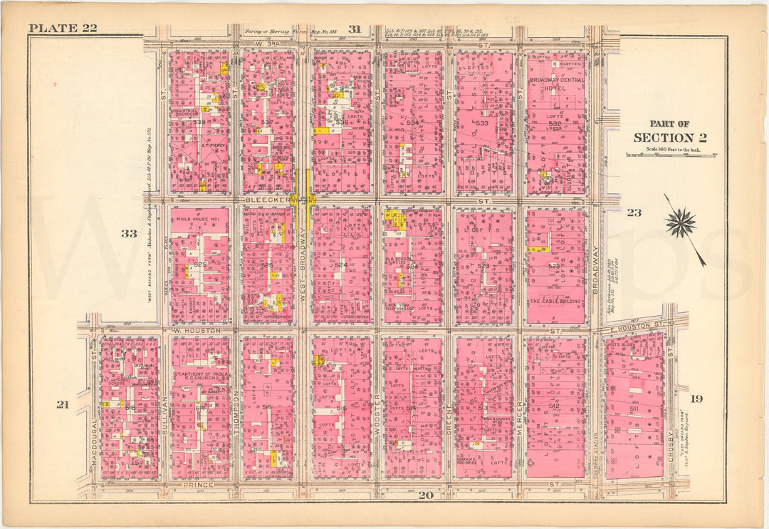 Manhattan, New York 1916 Plate 022 (from Vol. 1)