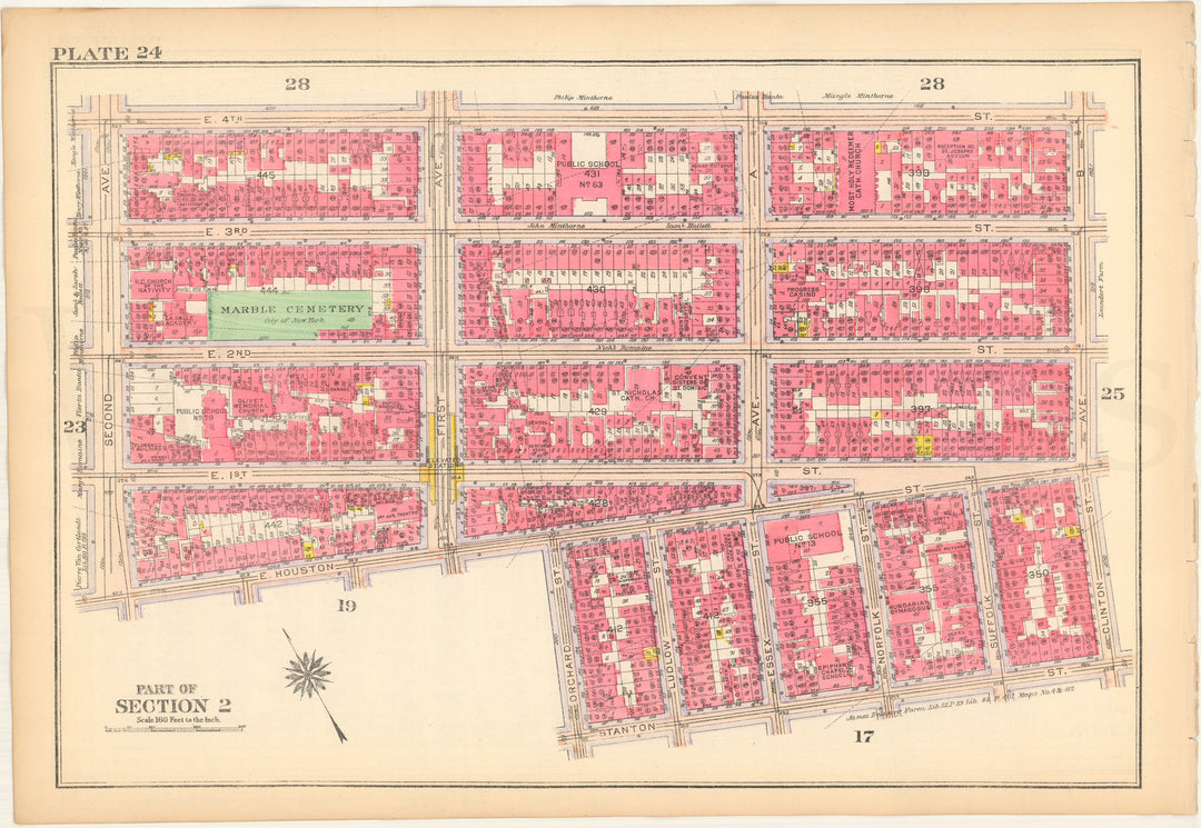 Manhattan, New York 1916 Plate 024 (from Vol. 1)