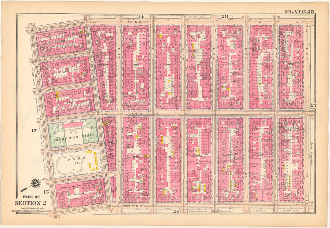 Manhattan, New York 1916 Plate 025 (from Vol. 1)