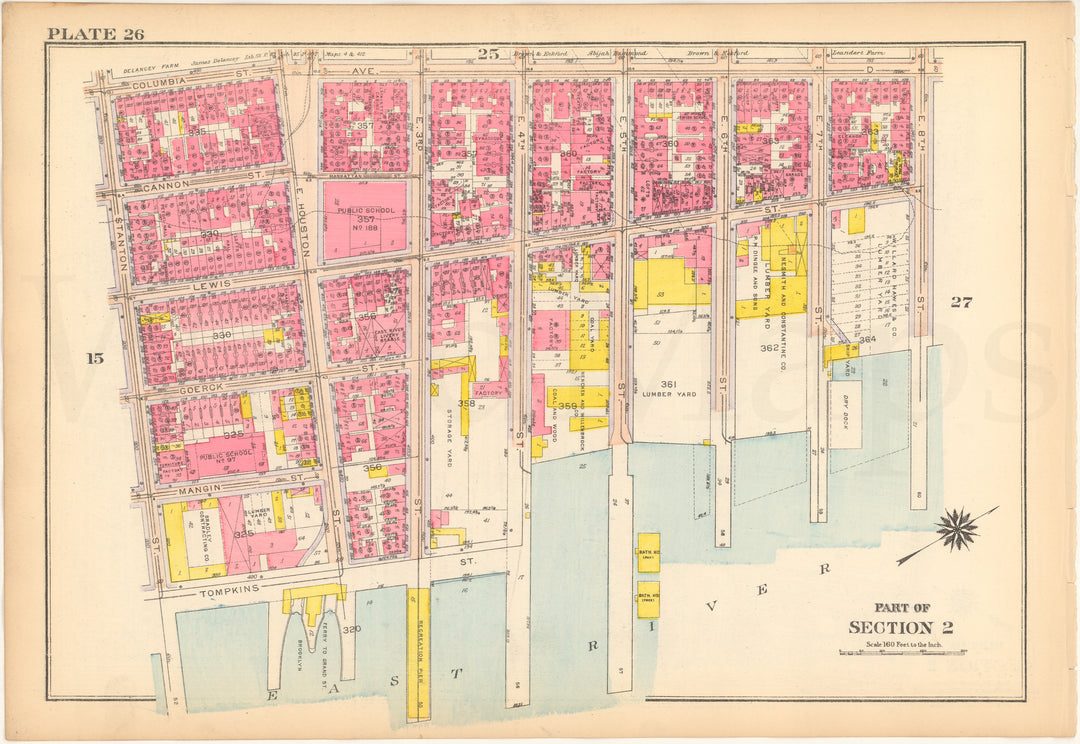 Manhattan, New York 1916 Plate 026 (from Vol. 1)