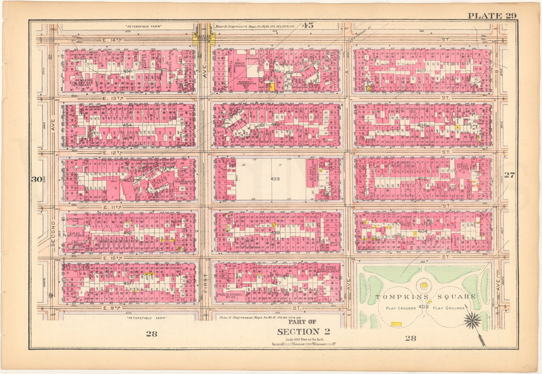 Manhattan, New York 1916 Plate 029 (from Vol. 1)