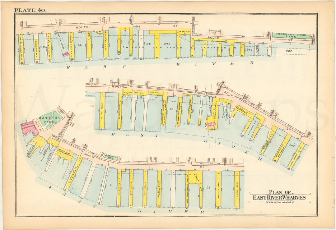 Manhattan, New York 1916 Plate 040 (from Vol. 1)