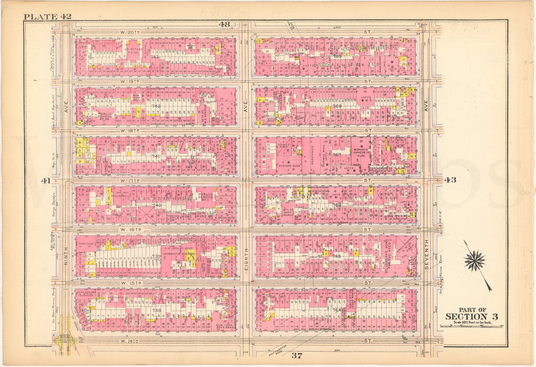 Manhattan, New York 1916 Plate 042