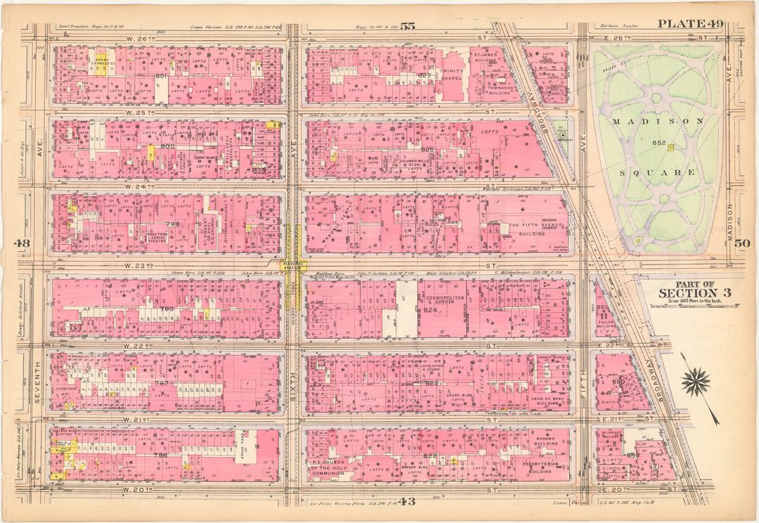 Manhattan, New York 1916 Plate 049