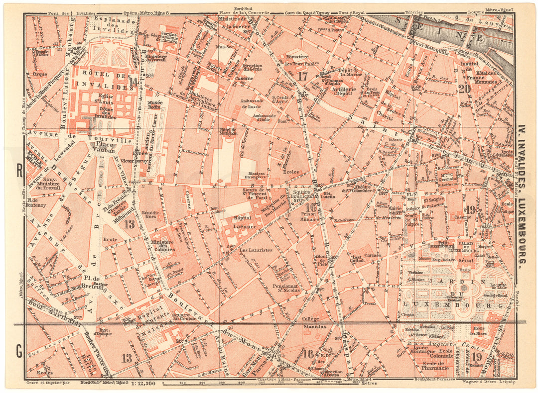 Paris, France 1937: Invalides and Luxembourg