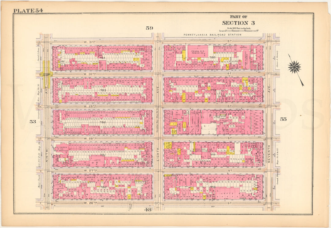 Manhattan, New York 1916 Plate 054