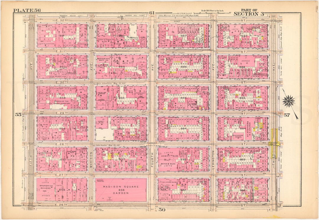 Manhattan, New York 1916 Plate 056
