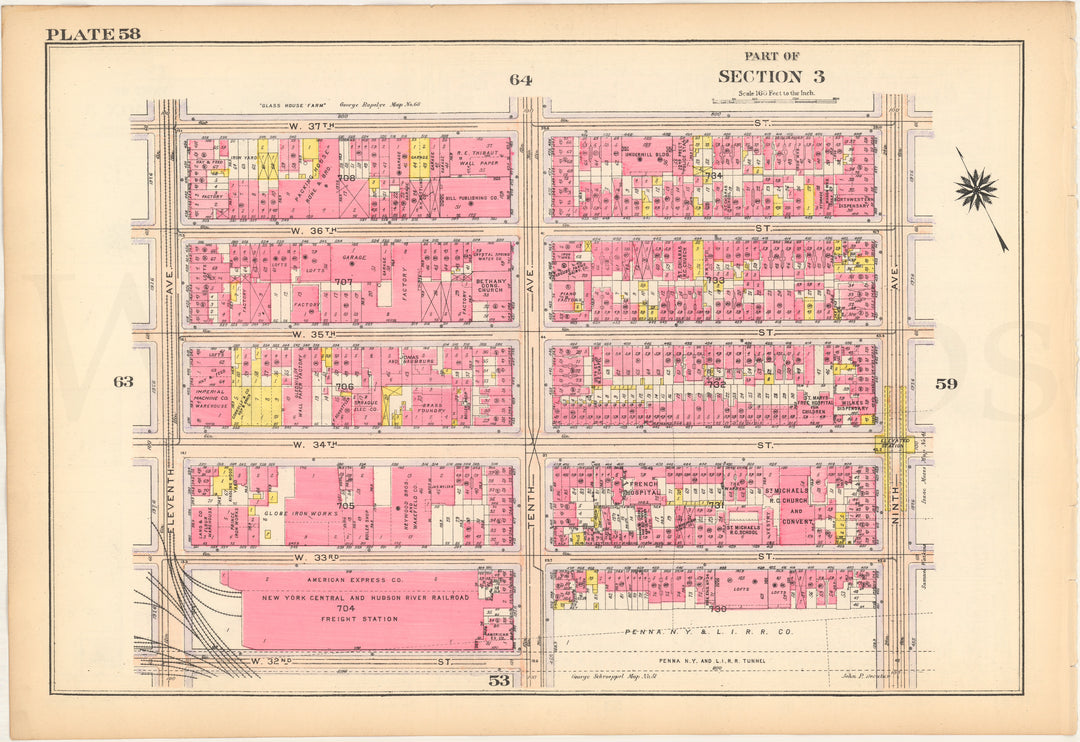 Manhattan, New York 1916 Plate 058