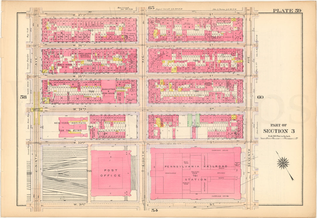 Manhattan, New York 1916 Plate 059