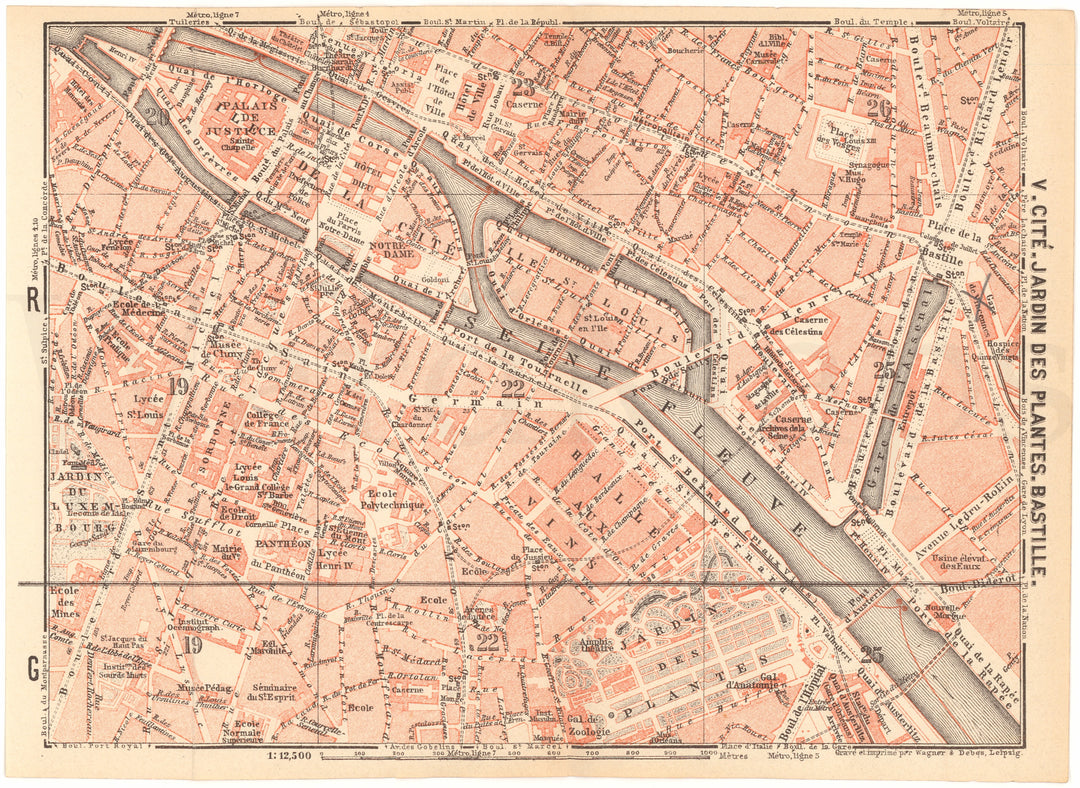 Paris, France 1937: Cite, Jardin des Plantes, and Bastille