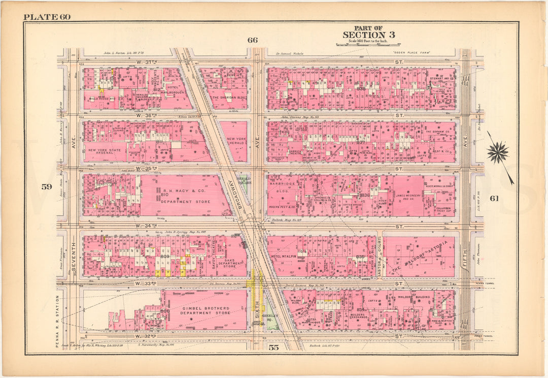 Manhattan, New York 1916 Plate 060