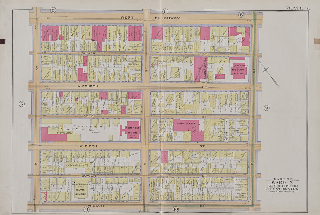 South Boston, Massachusetts 1891 Plate 007