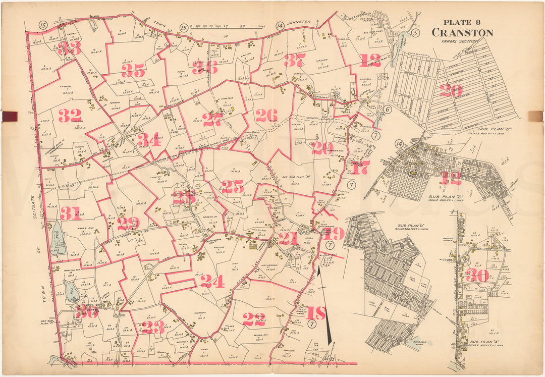 Cranston, Rhode Island 1917 Plate 08
